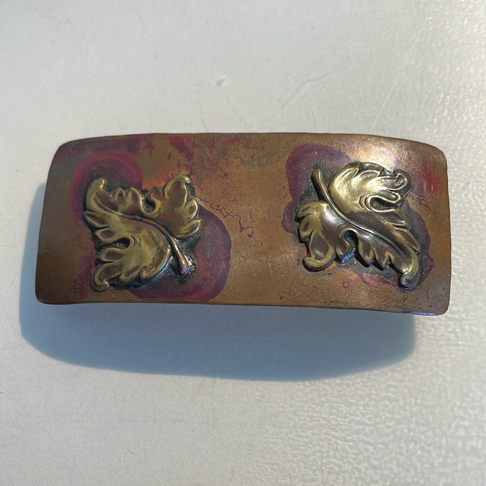 Copper hair barrette from Denver